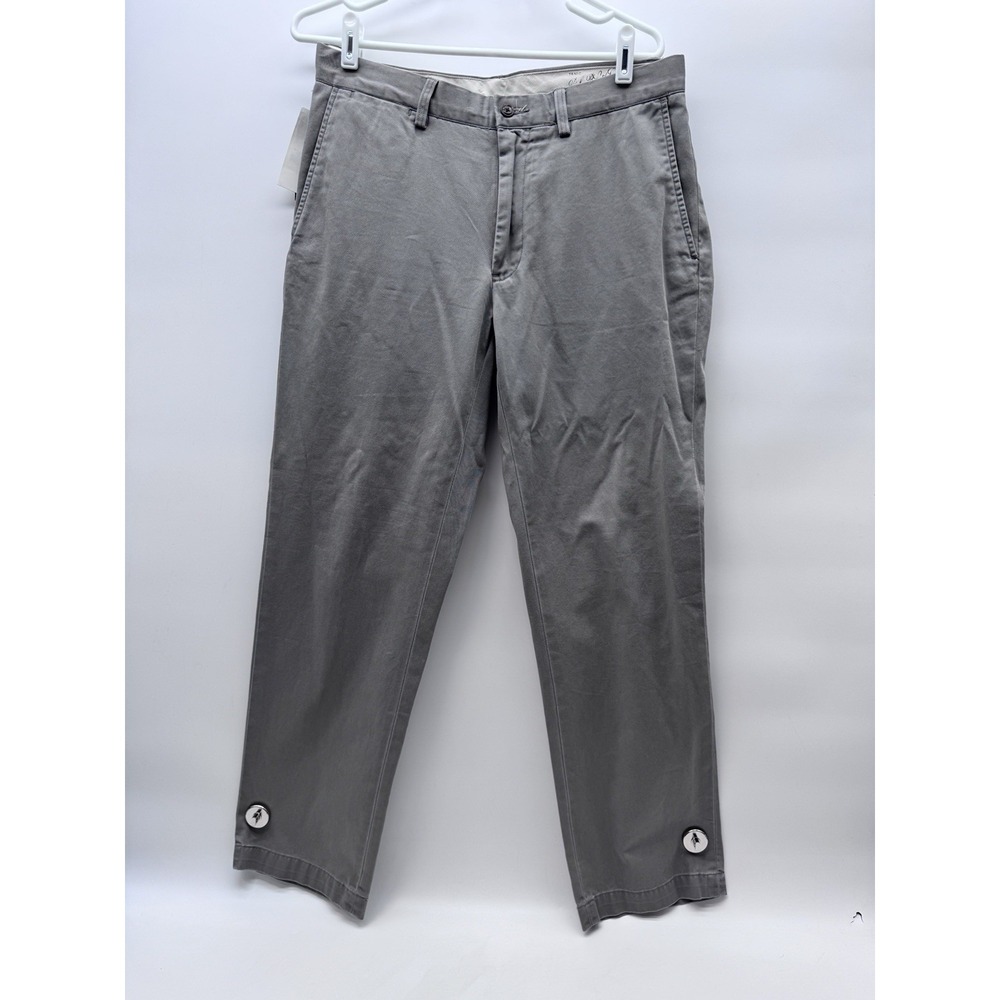NWT Polo Ralph Lauren Classic Fit Chino Pants Grey Mens 32x30 Cotton MSRP $125
